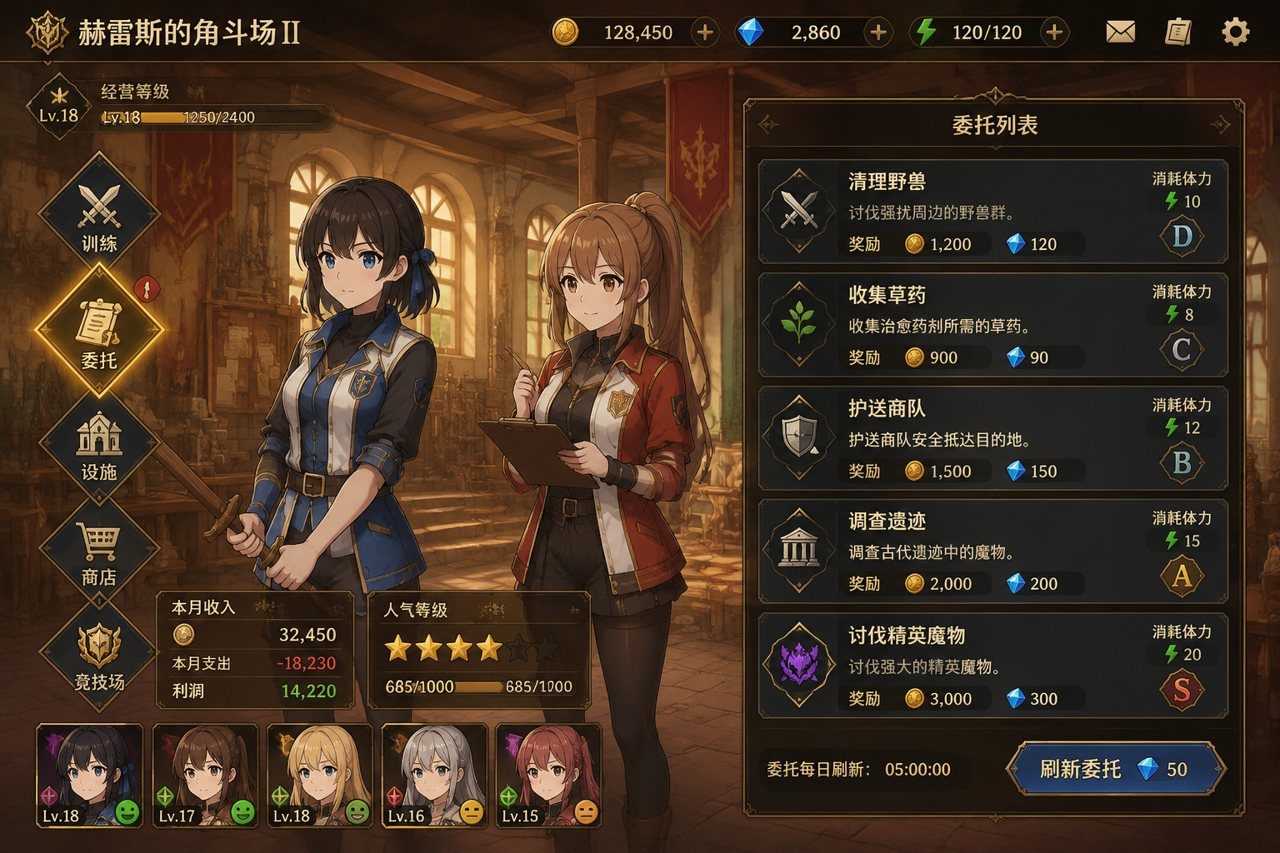 赫雷斯的角斗场Ⅱ 设施升级 演示图 5